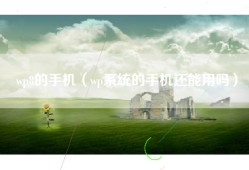 wp8的手机（wp系统的手机还能用吗）