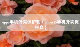 oppo手机外壳保护套（oppor15手机外壳保护套）