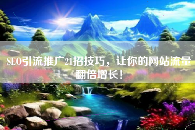 SEO引流推广21招技巧，让你的网站流量翻倍增长！